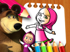 Xogo Masha & the Bear Coloring Book