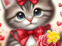 Xogo Jigsaw Puzzle: Rose Cat