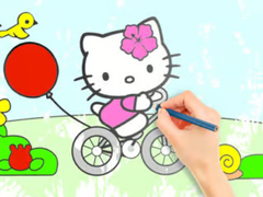 Xogo Coloring Book: Hello Kitty Cycling