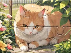 Xogo Jigsaw Puzzle: Cat Garden