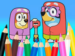 Xogo Coloring Book: Bluey Flossing Grannies