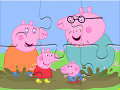 Xogo Jigsaw Puzzle: Peppa Pig Muddy Puddles