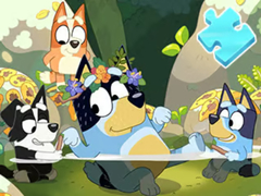 Xogo Jigsaw Puzzle: Bluey Pool Spa