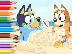 Xogo Coloring Book: Bluey On The Beach