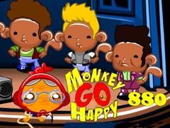 Xogo Monkey Go Happy Stage 880 New Monkeys On Block Theme