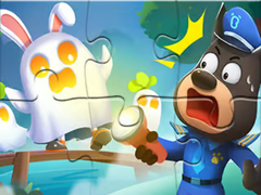 Xogo Jigsaw Puzzle: Baby Panda Haunted Town