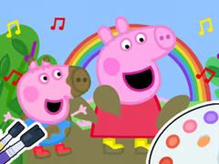 Xogo Coloring Book: Peppa Pig Muddy Funny