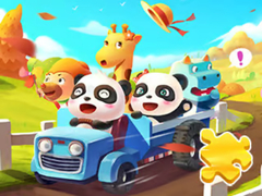 Xogo Jigsaw Puzzle: Baby Panda Autumn