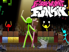 Xogo FNF Rush E : Animation vs. Minecraft