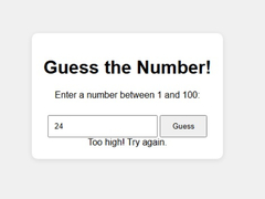Xogo Number Guessing Game