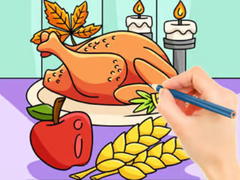 Xogo Coloring Book: Thanksgiving Turkey Meal