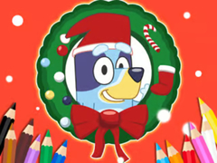 Xogo Coloring Book: Bluey Santa Claus