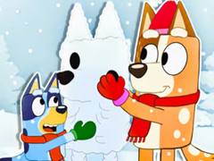 Xogo Jigsaw Puzzle: Bluey Christmas Snowman