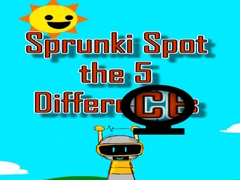 Xogo Sprunki Spot the 5 Differences