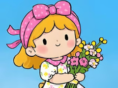 Xogo Jigsaw Puzzle: Little Flower Girl