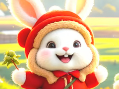 Xogo Jigsaw Puzzle: Hiking Bunny