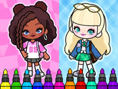 Xogo Coloring Book: Aha World Sporty Girl