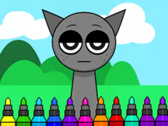 Xogo Coloring Book: Sprunki Incredibox Gray