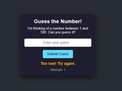 Xogo Number Guessing