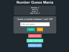 Xogo Number Guess Mania