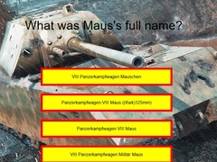 Xogo Tank Quiz: Maus