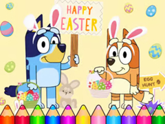 Xogo Coloring Book: Bluey Happy Easter