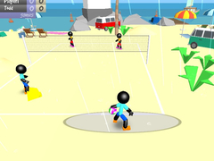 Xogo Stickman Beach Volleyball