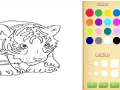 Xogo Baby Tiger Coloring Book