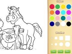 Xogo Farm Animals Coloring Book for Kids