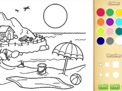 Xogo Beach Coloring Book For Kids