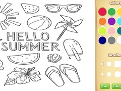Xogo Hello Summer Coloring Book for Kids