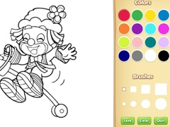 Xogo Clown Coloring Pages