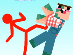 Xogo Red Stickman vs Craftmans