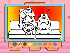 Xogo Coloring Book: Toca Life With Pusheen