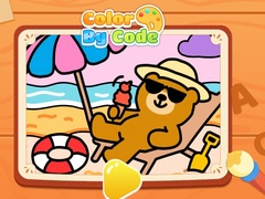 Xogo Color By Code: Chill Bear