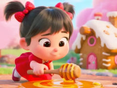 Xogo Jigsaw Puzzle: Honey Girl Candy House