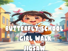 Xogo Butterfly School Girl Walk Jigsaw