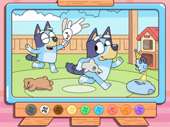 Xogo Coloring Book: Bluey & Bingo Chasing Play