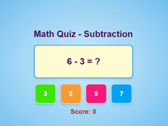 Xogo Math Quiz - Subtraction
