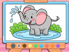 Xogo Coloring Book: Cute Baby Elephant