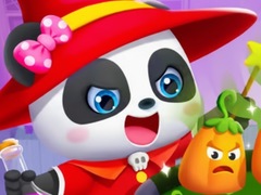 Xogo Jigsaw Puzzle: Baby Panda Pumpkin Pot