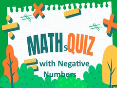 Xogo Maths Quiz with Negative Numbers