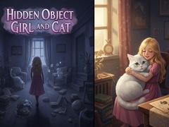 Xogo Hidden Object - Girl and Cat