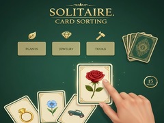 Xogo Solitaire. Card Sorting