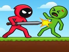 Xogo Red Stickman vs Monster School