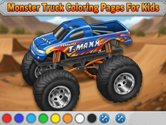 Xogo Monster Truck Coloring Pages For Kids