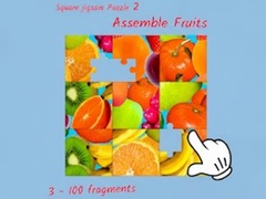 Xogo Square jigsaw Puzzle 2 - Assemble Fruits