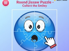Xogo Round jigsaw Puzzle - Collect the Smiley