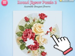 Xogo Round jigsaw Puzzle 2 - Assemble Bouquet flowers