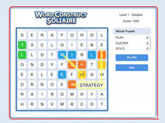 Xogo Word Construct Solitaire